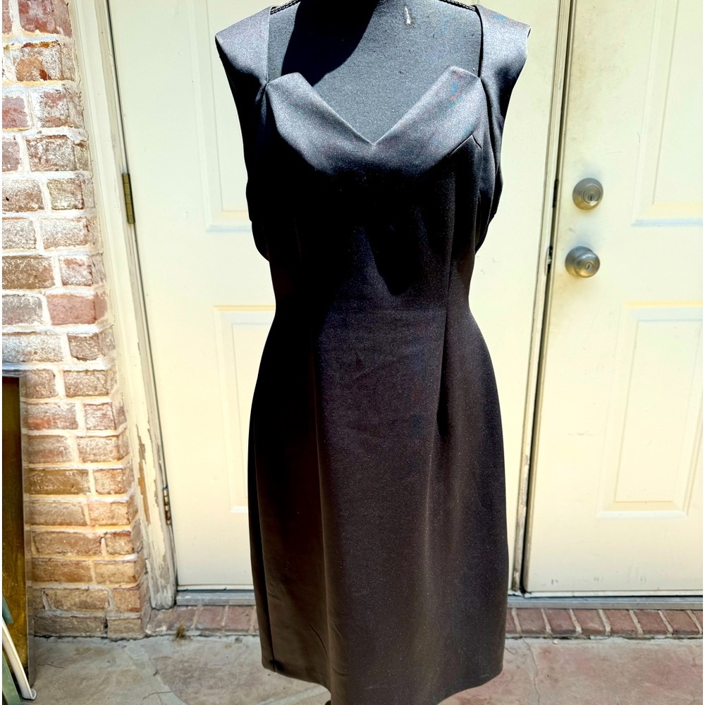 Black, Sleeveless, Dress, Size 14